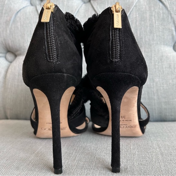 Jimmy Choo Kiki Sandals in Satin and Suede Mix, size 8.5 - Picture 14 of 16